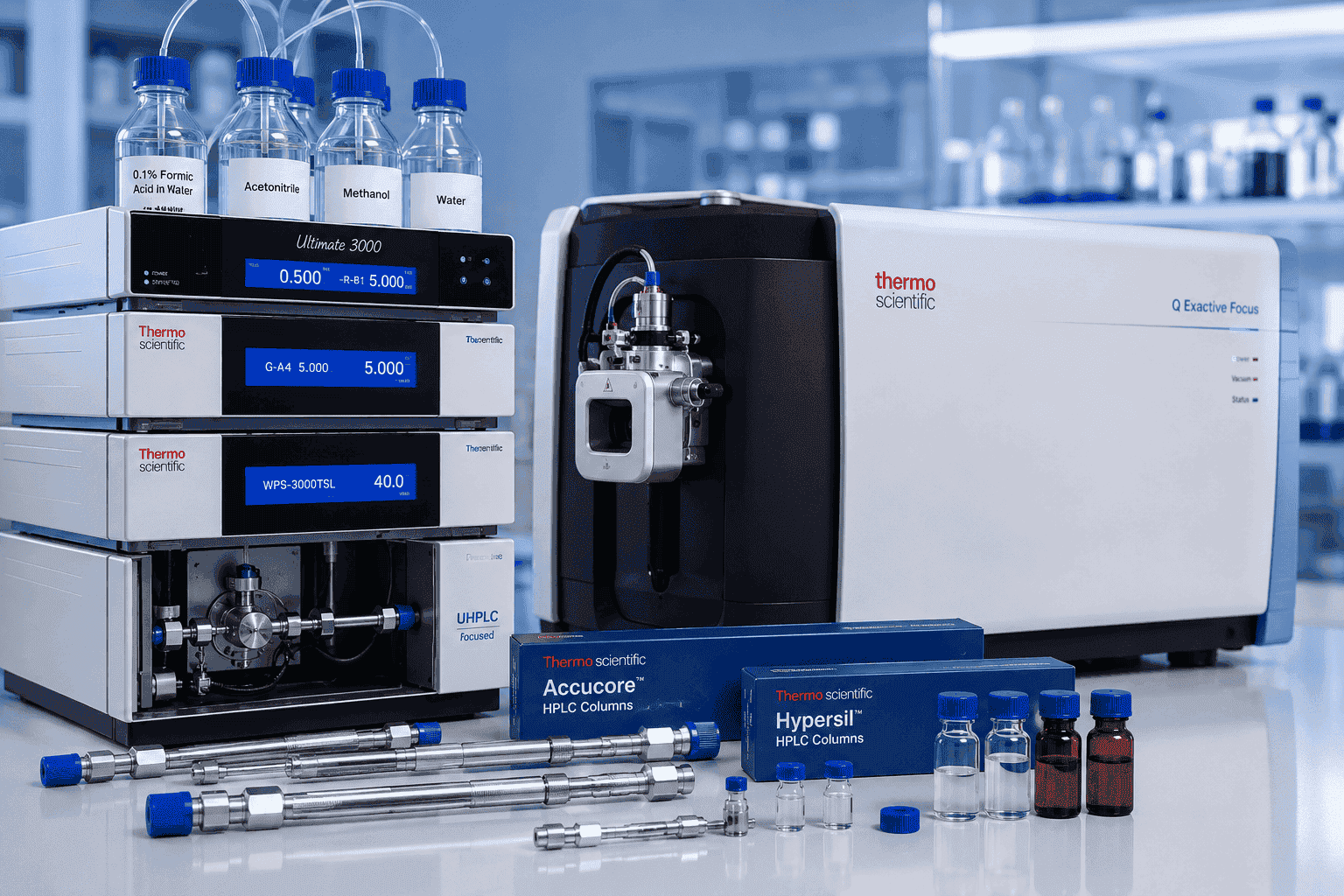 HPLC chromatography columns and equipment