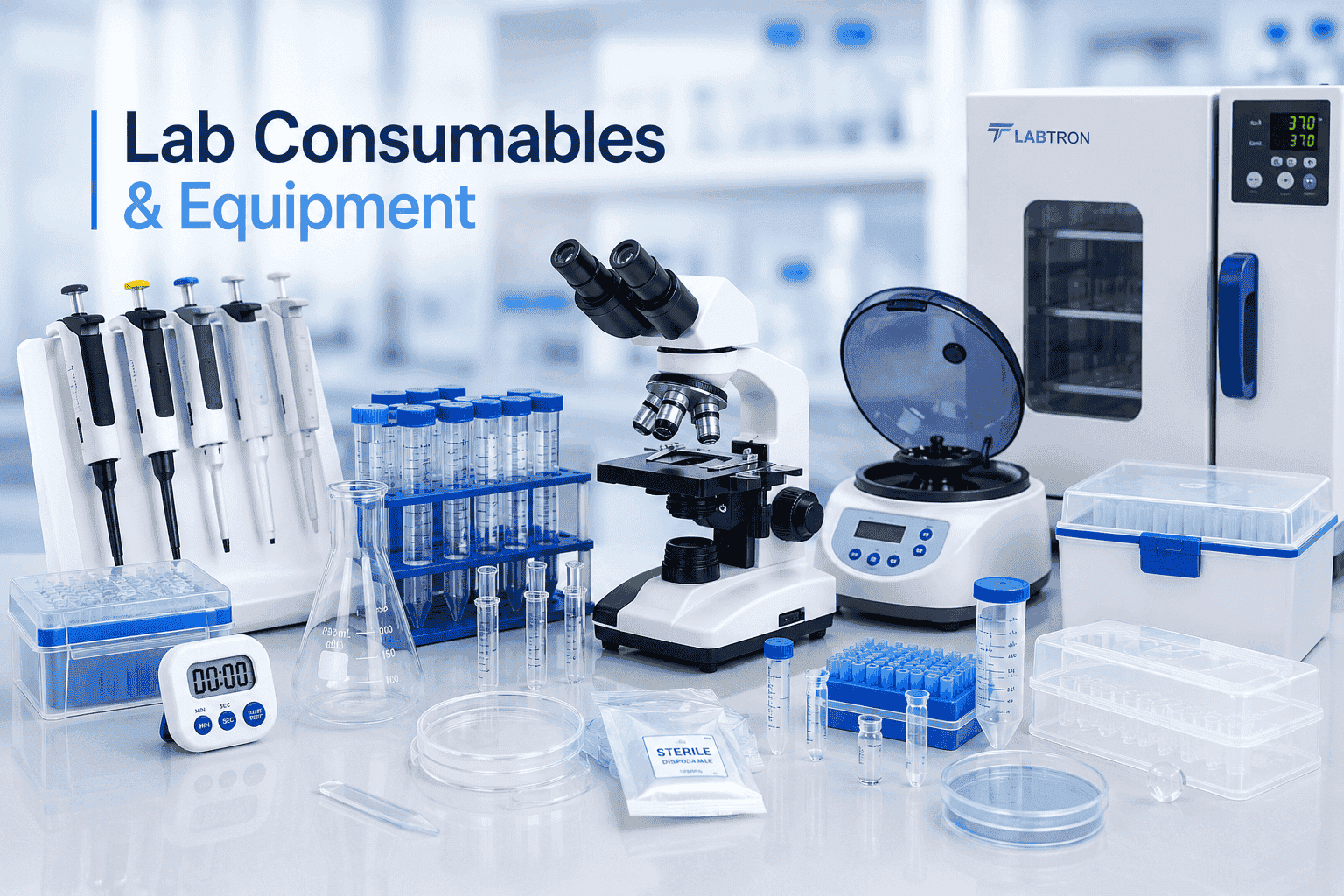Laboratory equipment instruments glassware